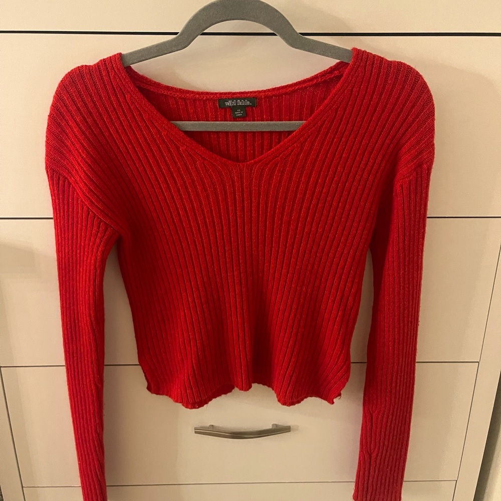 red sweater, wild fable, xsmall